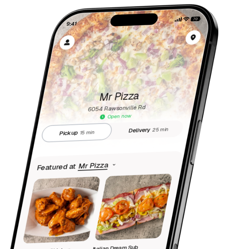 Mr Pizza app preview